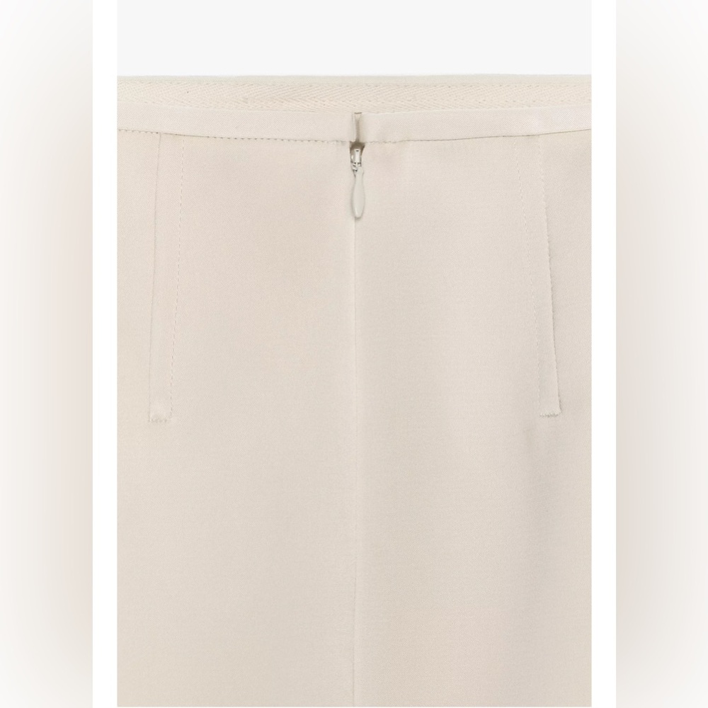 NWT Zara ZW Collection Satin Pencil Skirt Size Xs - Picture 12 of 16